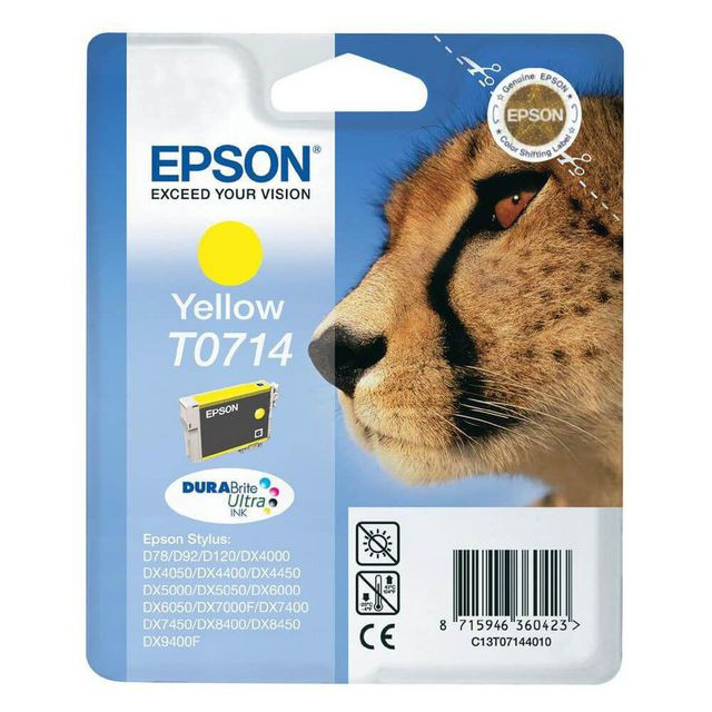 BildeBläckpatron EPSON C13T07144012 gul