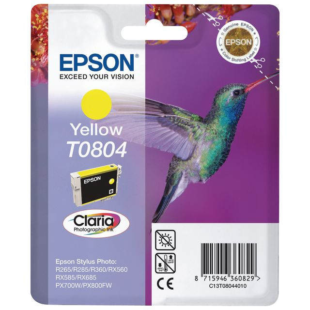 BildeBläckpatron EPSON C13T08044010 gul