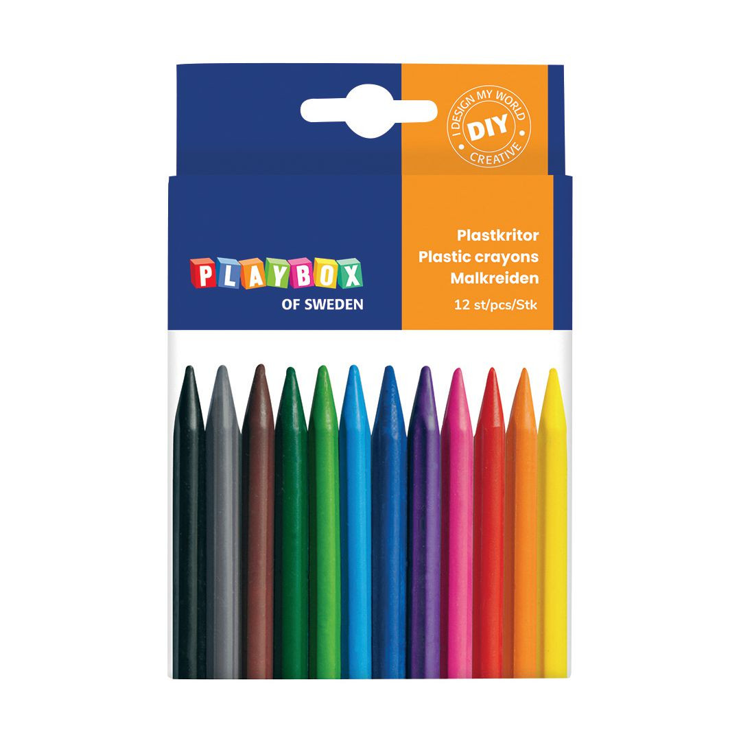 BildePlastkrita 12 färger