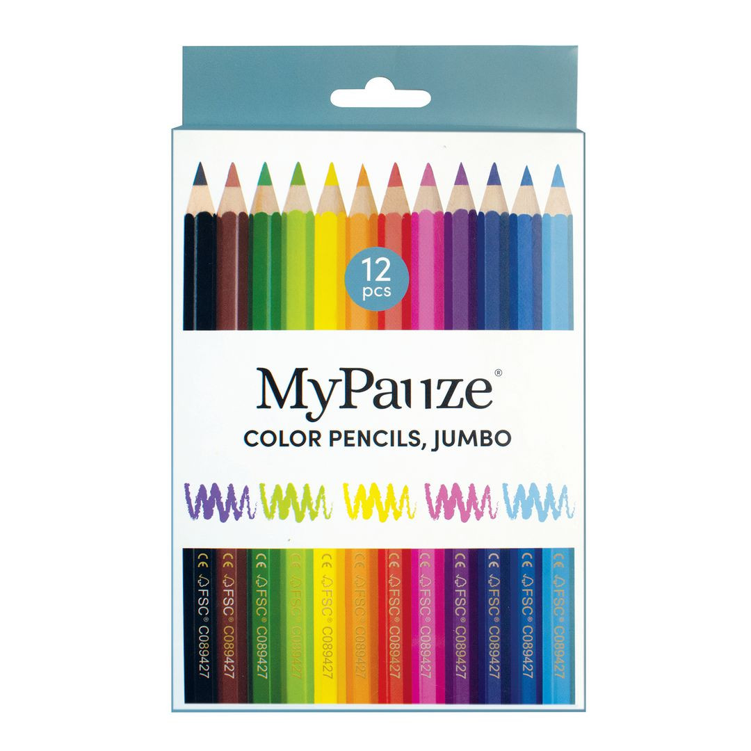 BildeFärgpenna Jumbo 12 färger
