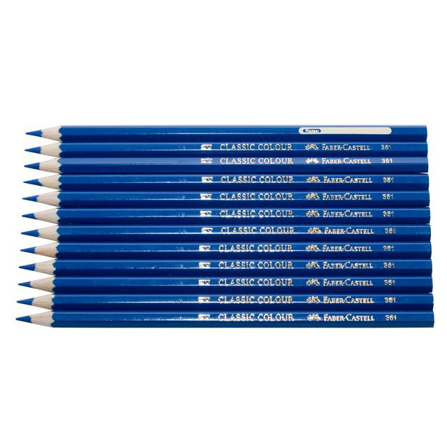 BildeFärgpenna FABER-CASTELL mörkblå 12/fp
