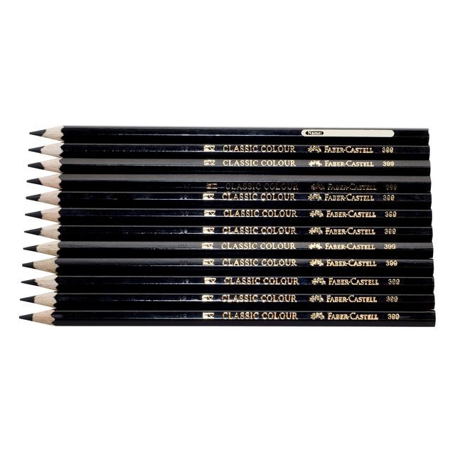 BildeFärgpenna FABER-CASTELL svart 12/fp