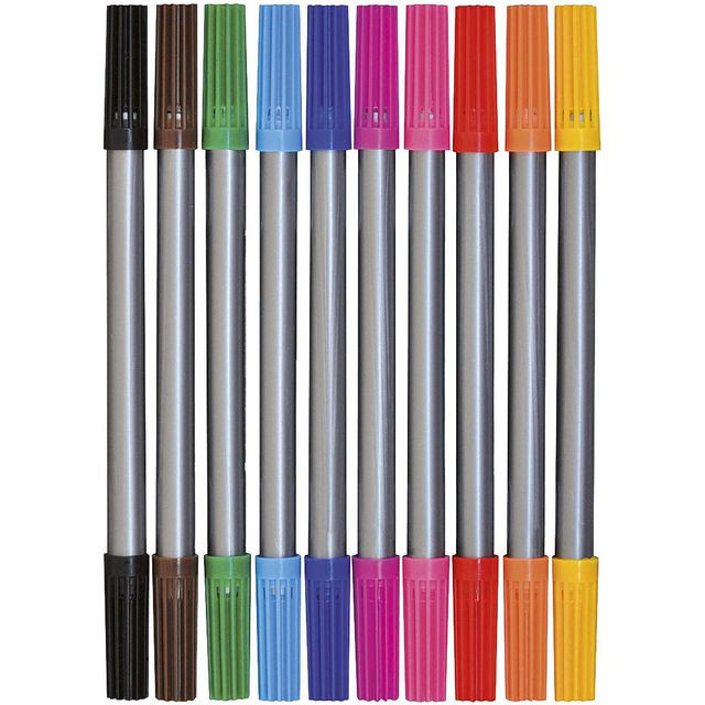 BildeFiberpenna dubbelspets 10/fp