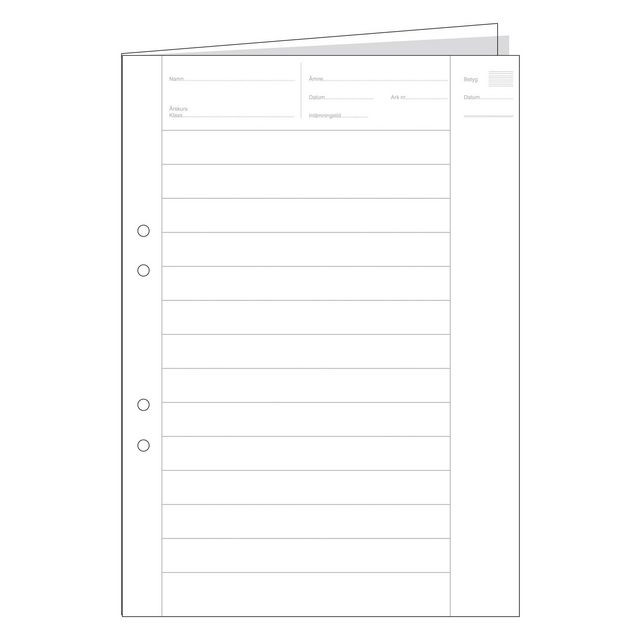 BildeProvskrivp. A3 linj.18 mm vikt 250/fp