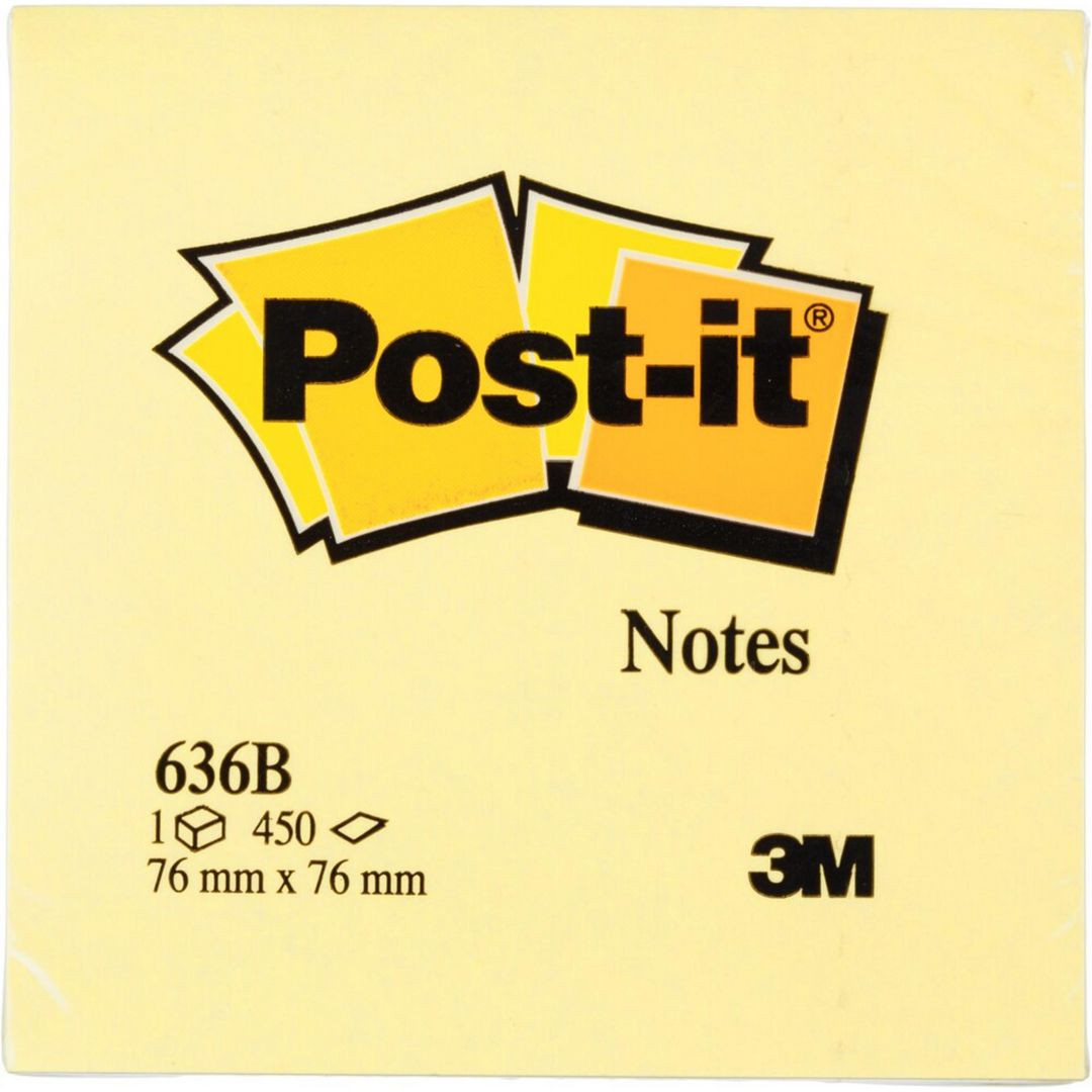 BildeNotes POST-IT kub 2028 76x76 mm gul