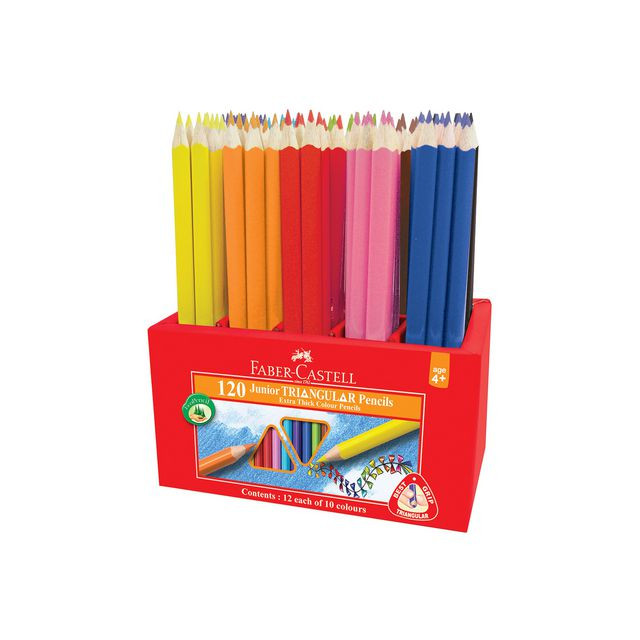 BildeFärgpenna FABER Triangular 12x10 färger