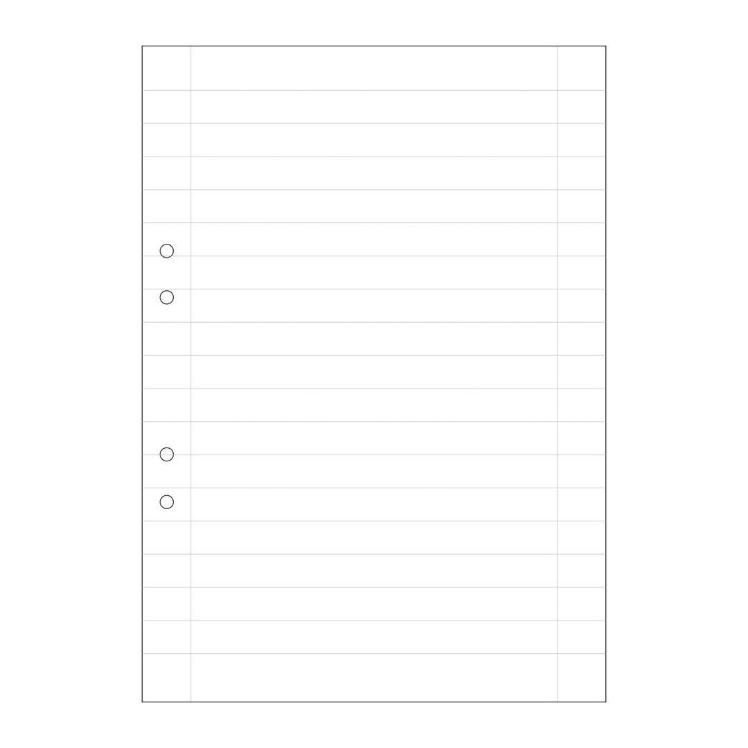 BildeLösblad A4 linjerat 14,5mm hålat 500/fp