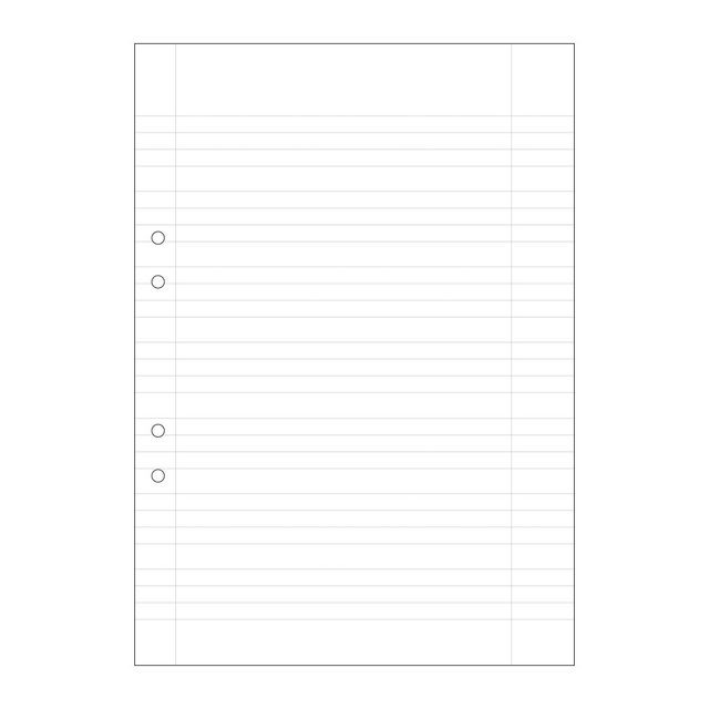 BildeLösblad A4 linj. 5+5+5+7mm hålat 500/fp