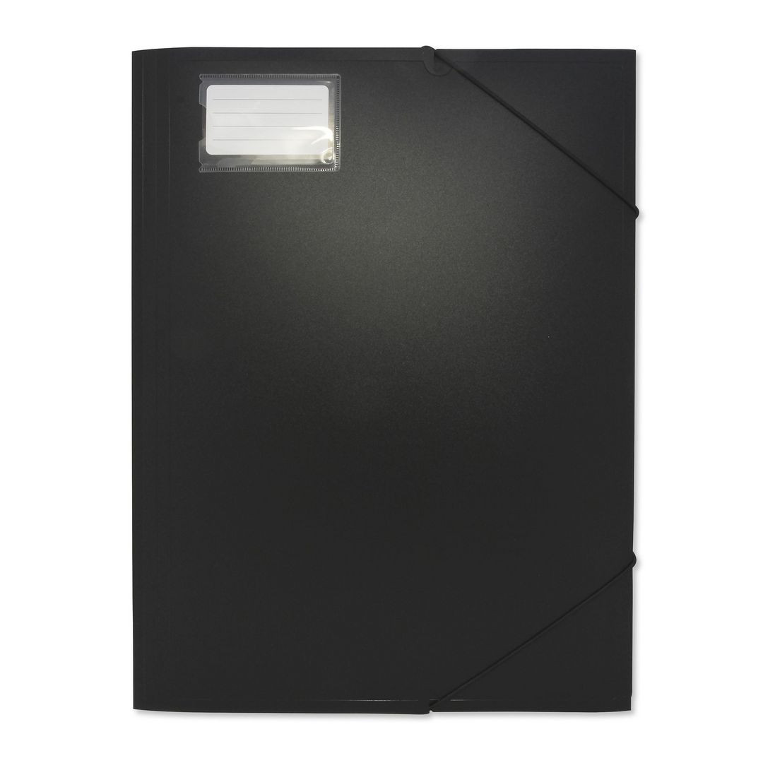 BildeMapp 3-klaff plast A3 svart