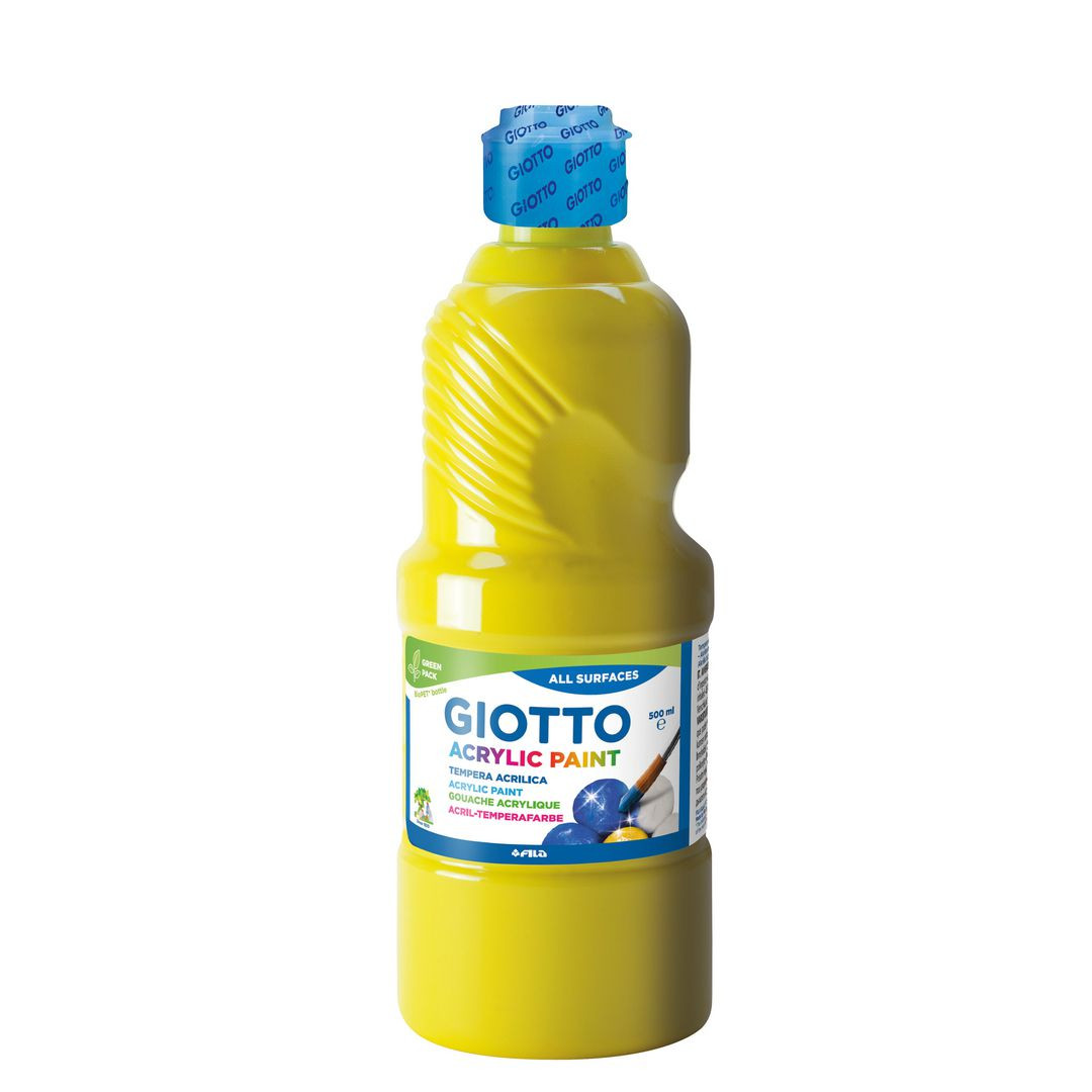 BildeAkrylfärg Giotto 500 ml gul