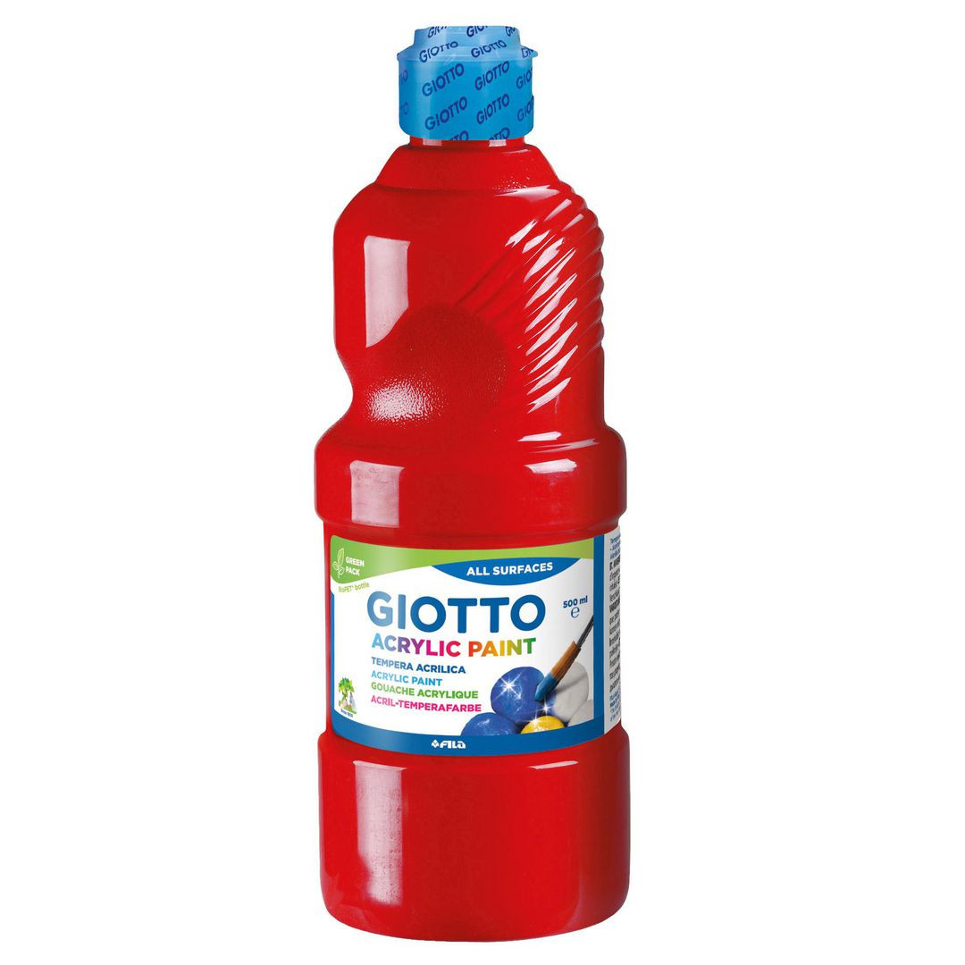BildeAkrylfärg Giotto 500 ml röd