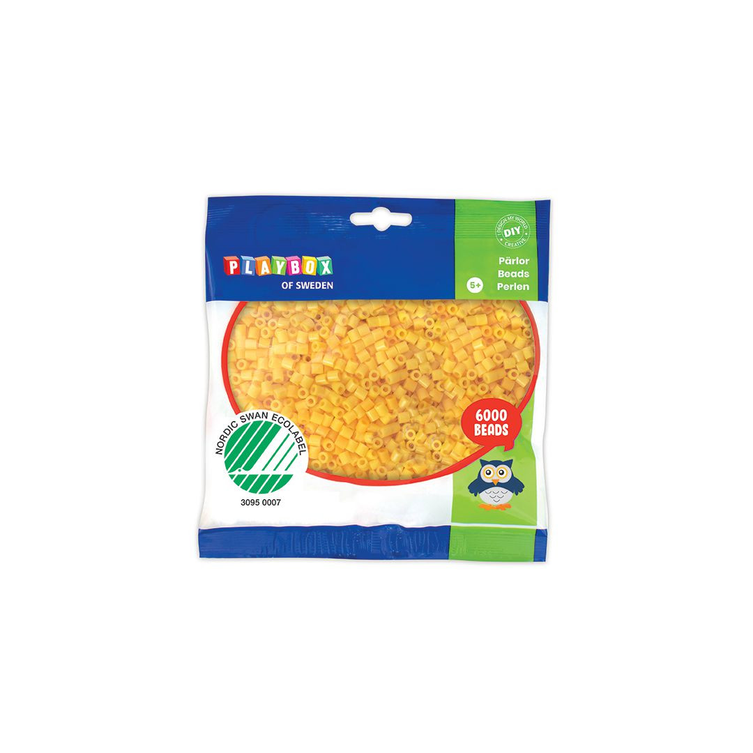 BildeRörpärlor Gul 6000st/fp