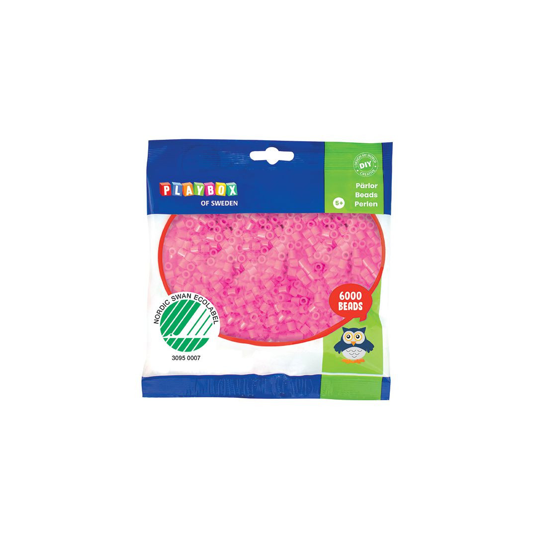 BildeRörpärlor Rosa 6000st/fp