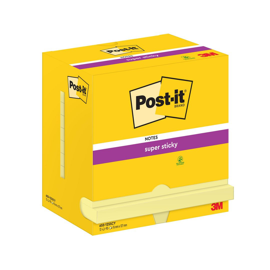 BildeNotes POST-IT SS 76x127mm gul