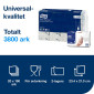 Handduk TORK Uni H2 2-lag vit 3800/fp
