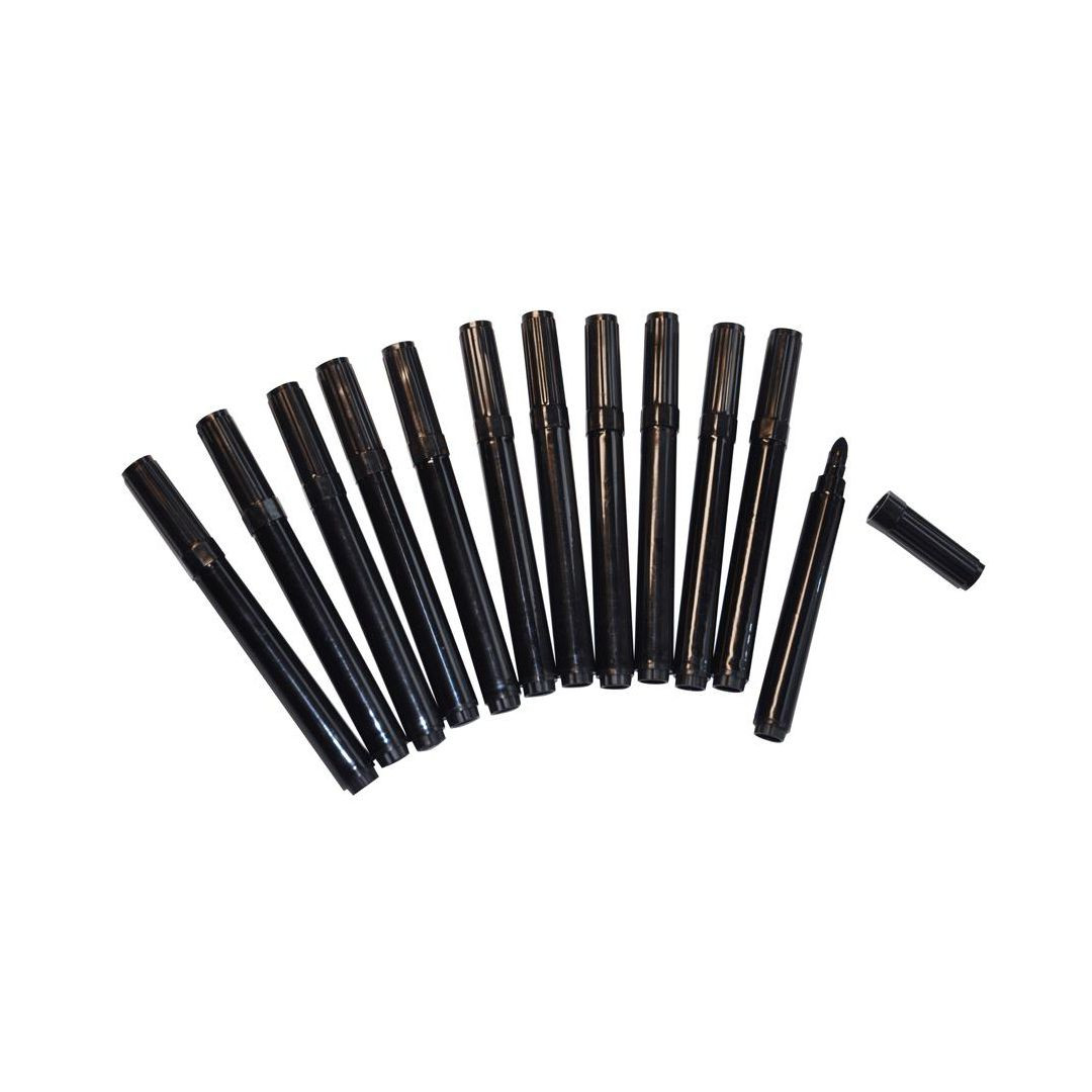 BildeFiberpenna broad svarta 12/fp