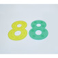 Silikonsiffror 10 olika gul 10/fp