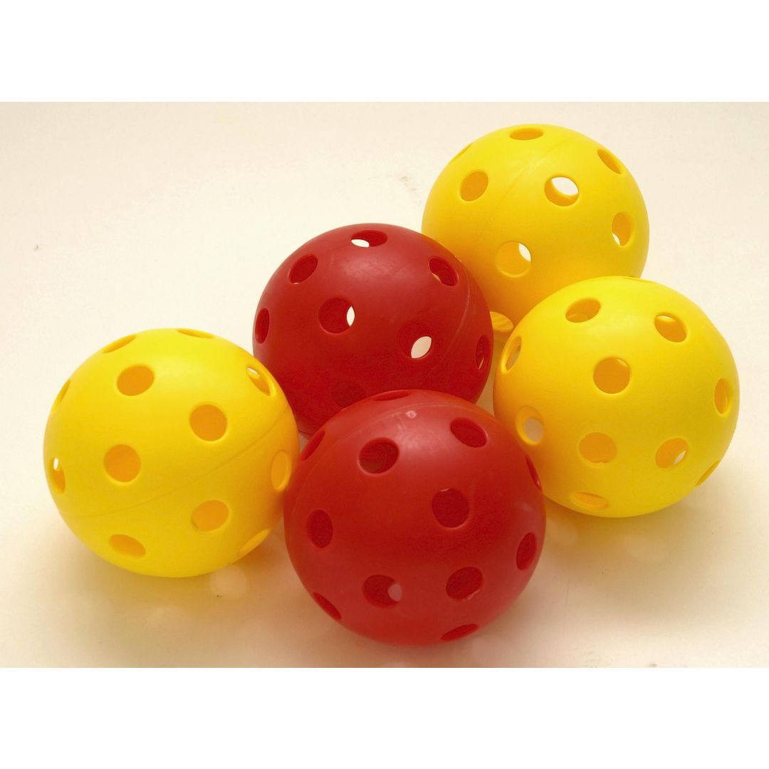 BildeInnebandyboll gul, röd 5/fp