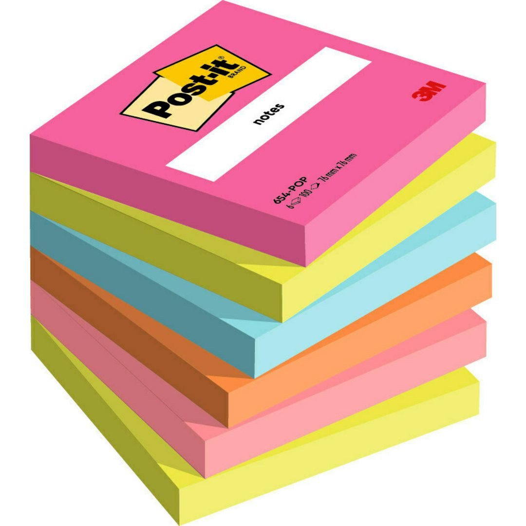 BildeNotes POST-IT Pop 76x76mm 6/fp