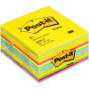 Notes POST-IT kub 76x76mm sort. färger
