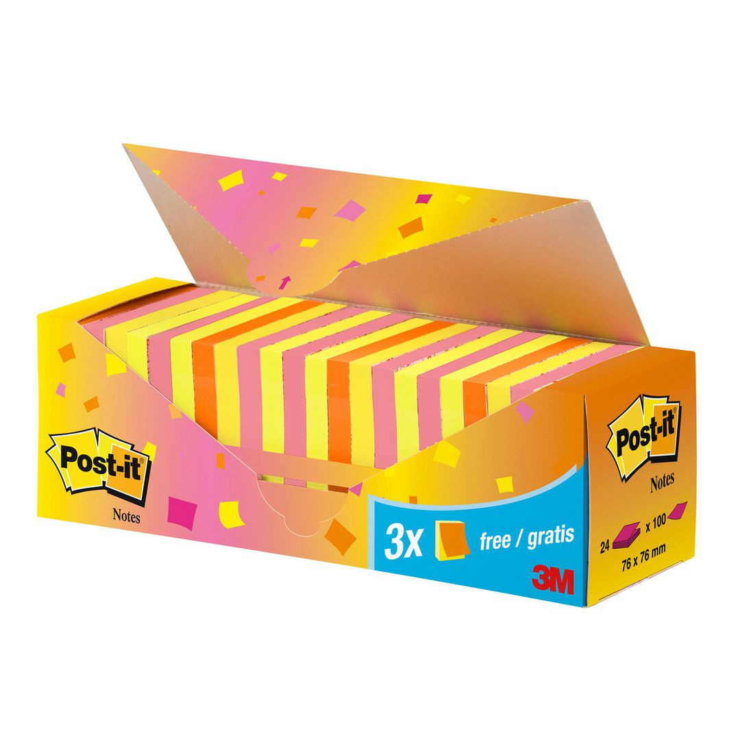 BildeNotes POST-IT Värdepack 76x76mm 24/fp