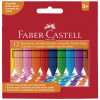 Plastkrita FABER CASTELL trekantig 12/fp