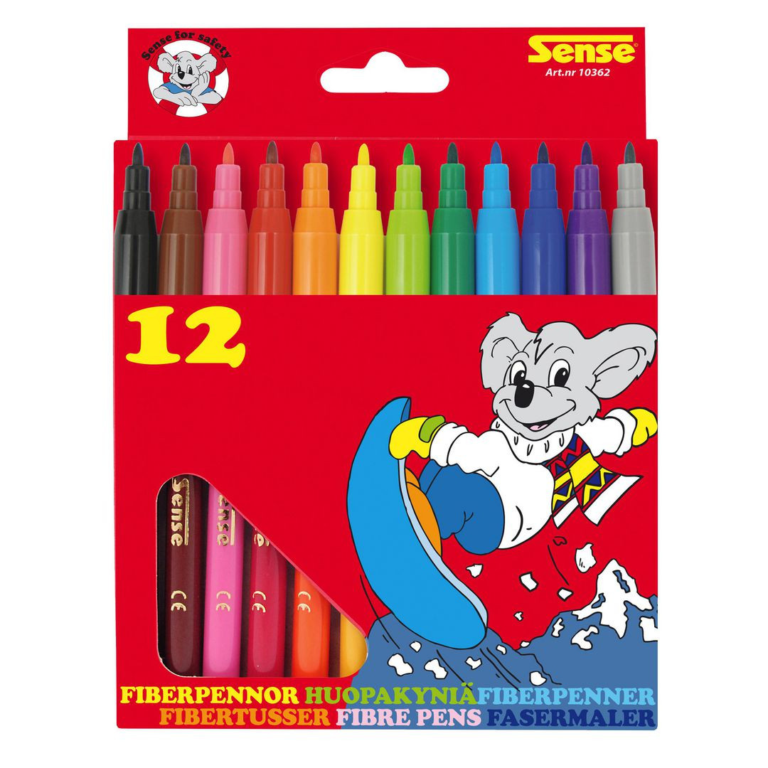 BildeFiberpenna SENSE 12 färger