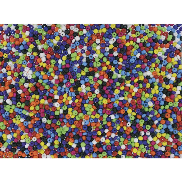 BildeGlaspärlor rocailles 500g