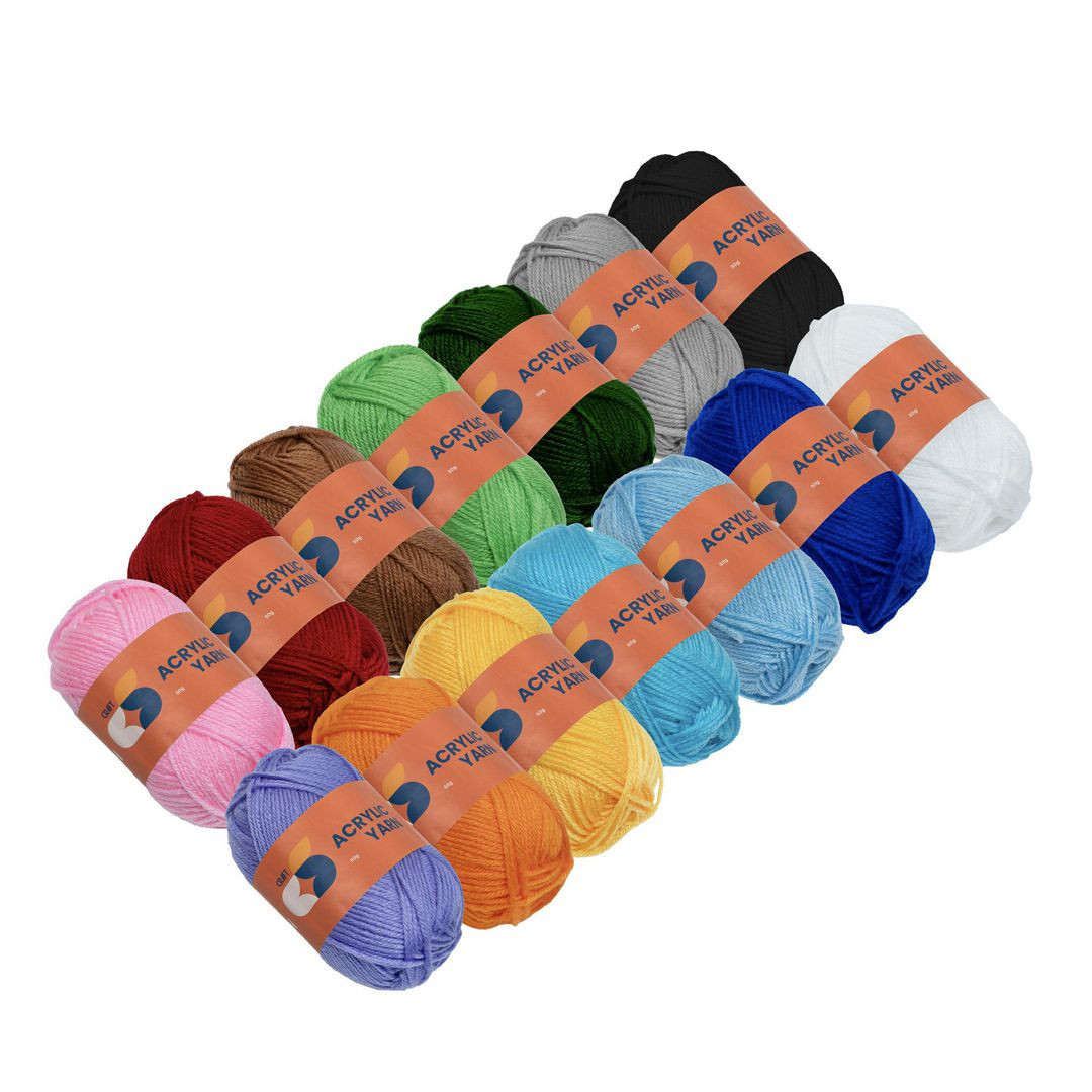 BildeAkrylgarn 14 färger