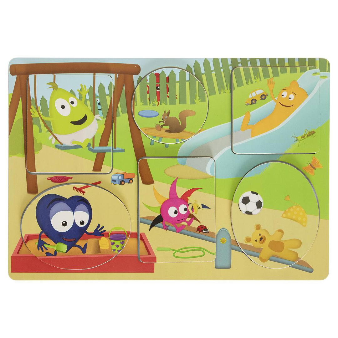 BildeBabblarna tittutpussel i trä 1-3år