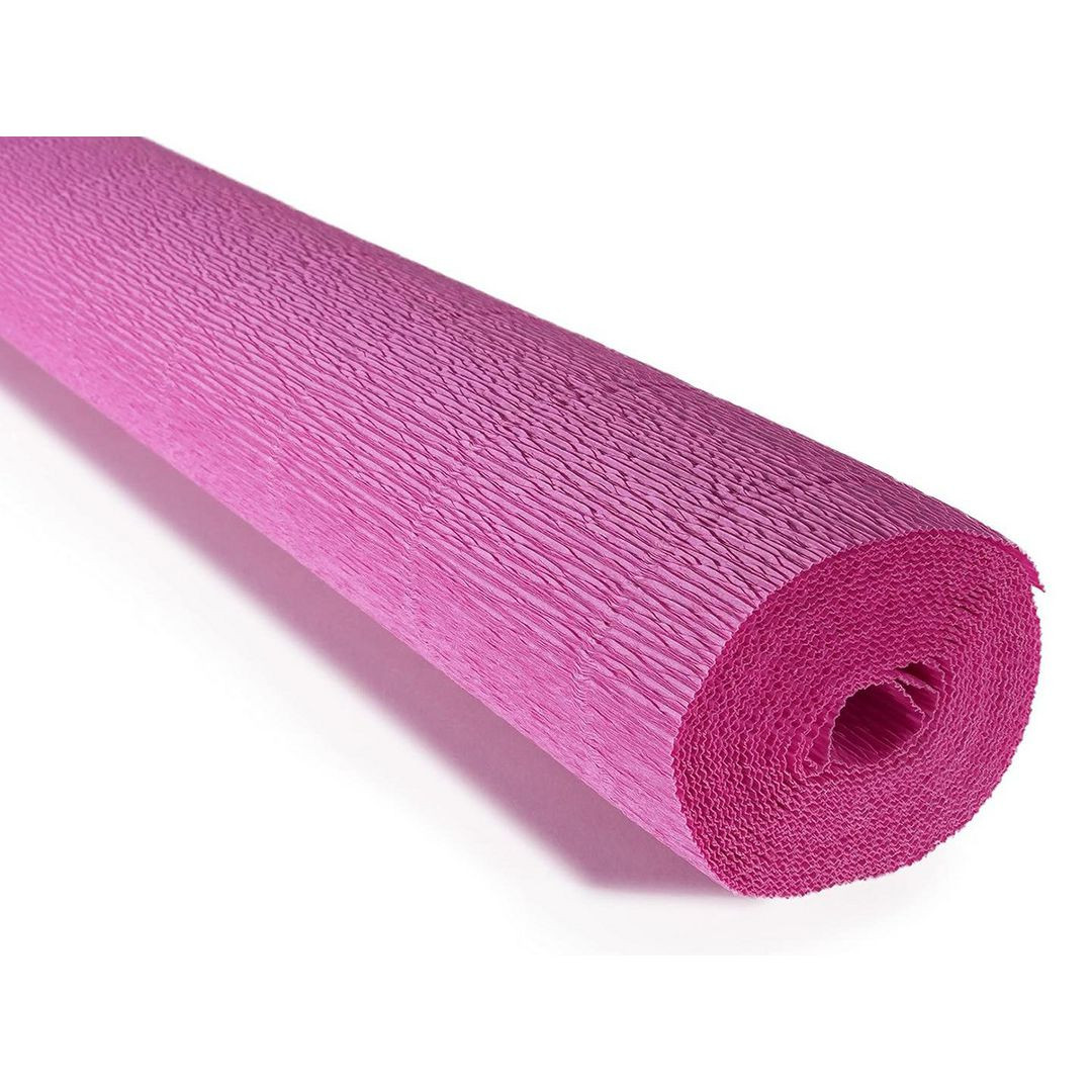 BildeKräppapper kraftigt 180gr Mörkrosa