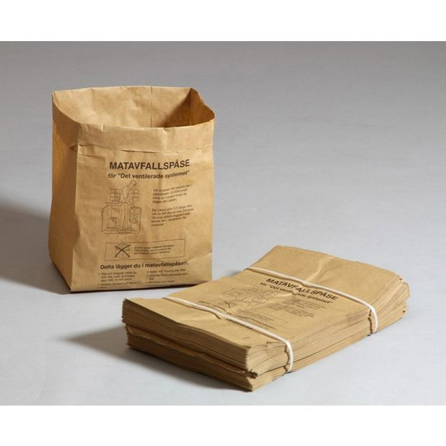 BildeMatavfallspåse SANSAC Papp 9L 80/fp