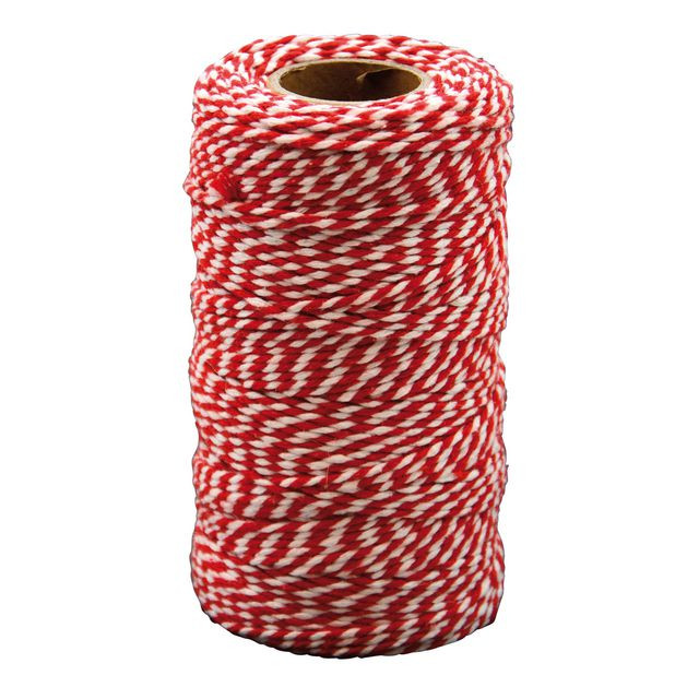 BildeBomullsnöre röd och vit