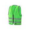 Reflexväst med dragkedja Vuxen-L grön
