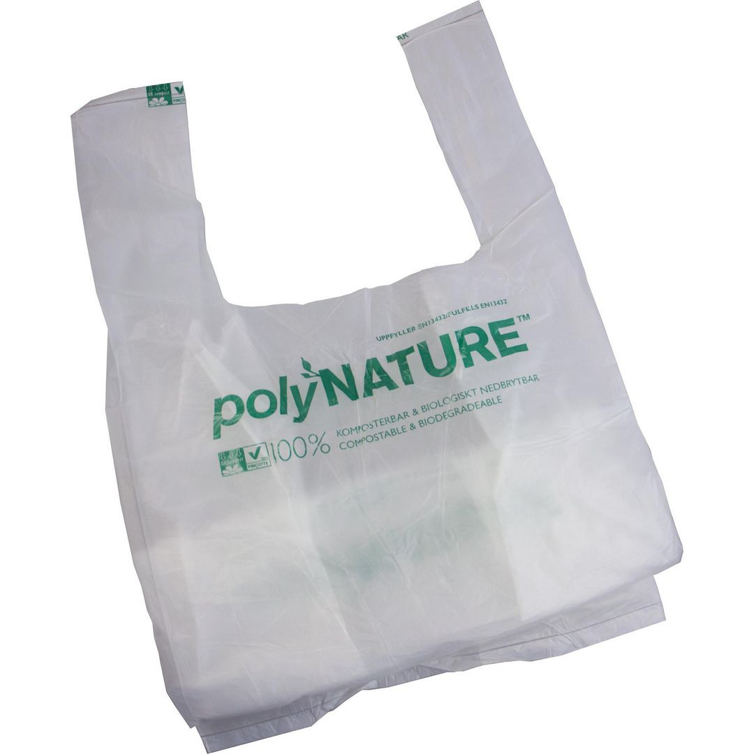 BildePåse POLYNATURE PLA knyt 20L 15my 25/rl