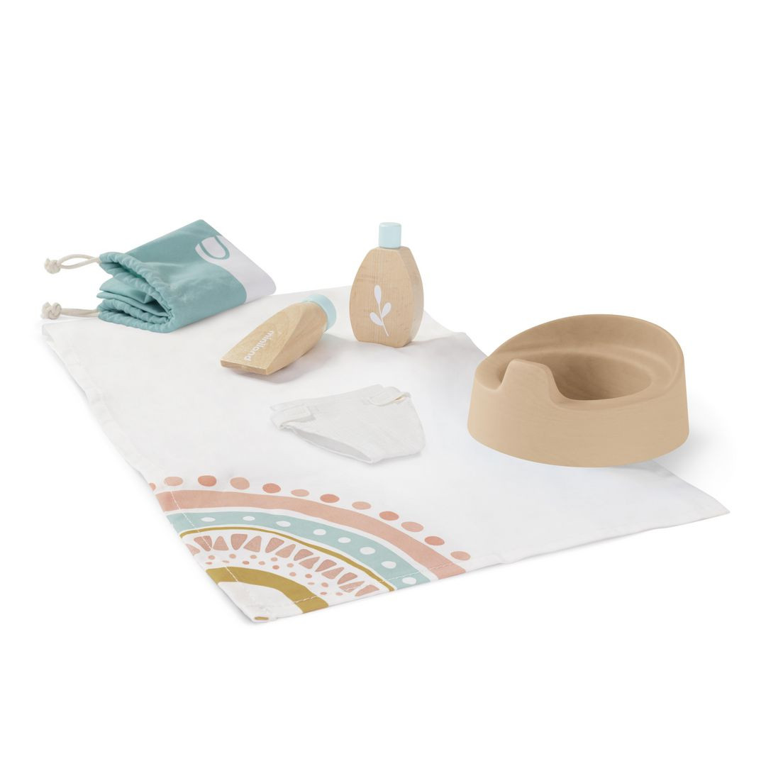 BildePotta set till docka i trä 6 delar