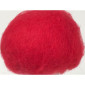 Kardad ull 250g röd