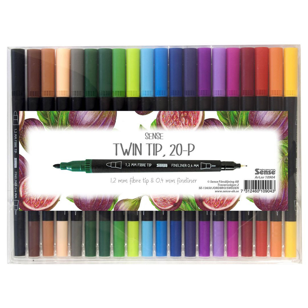 BildeFineliner SENSE dubbelspets 20-pack