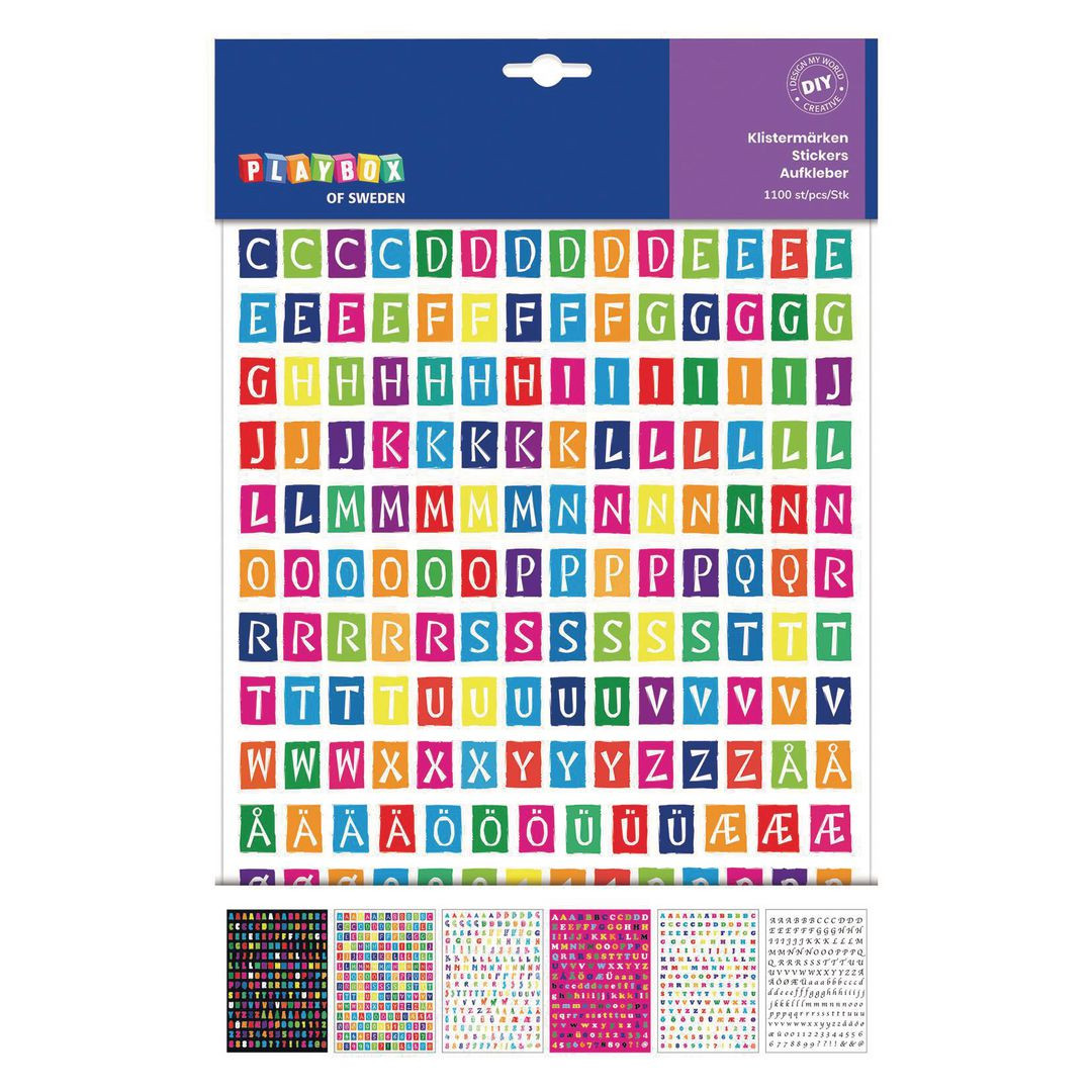 BildeStickers Bokstäver 1100/fp