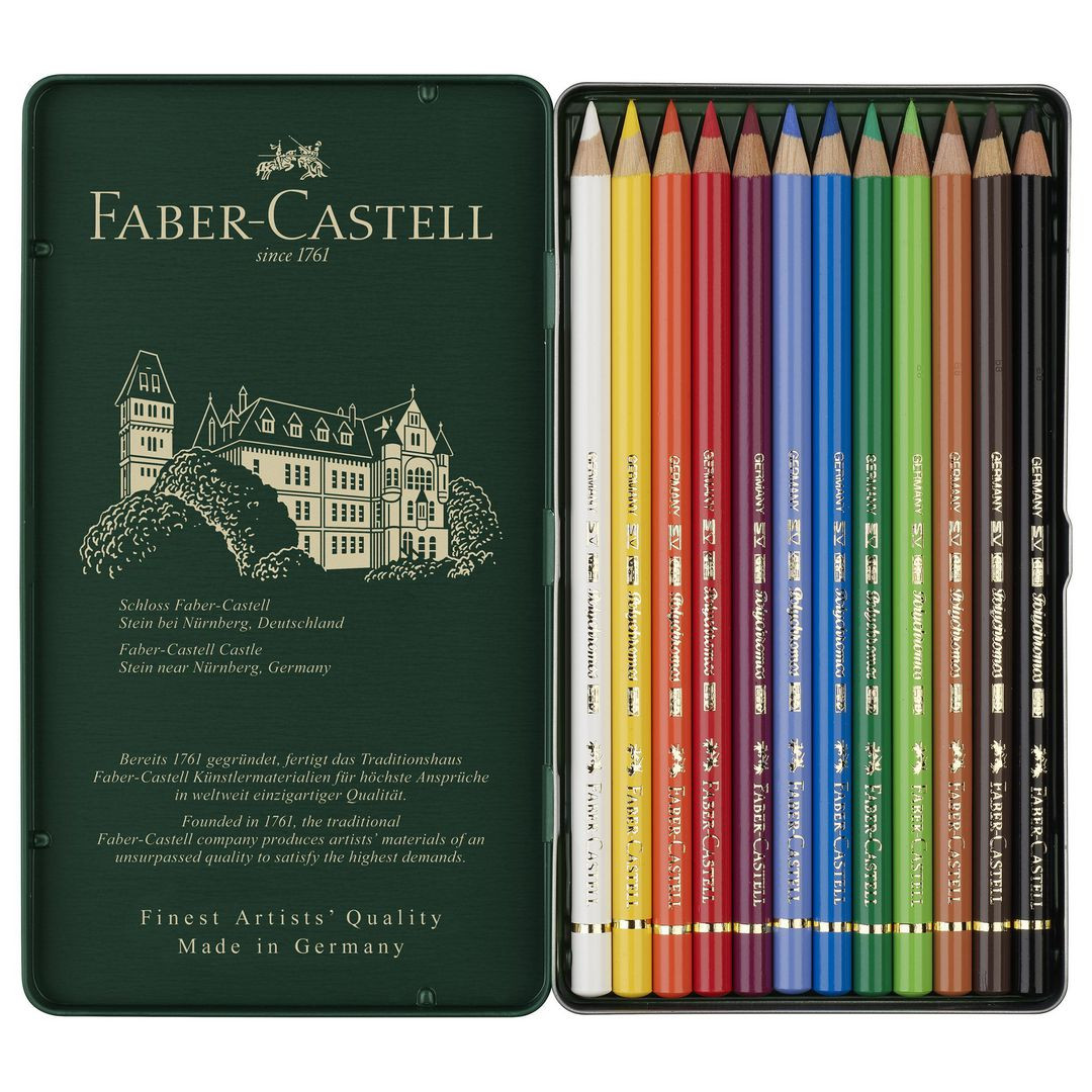 BildeFärgpenna FABER CASTELL Polychroms 12/fp