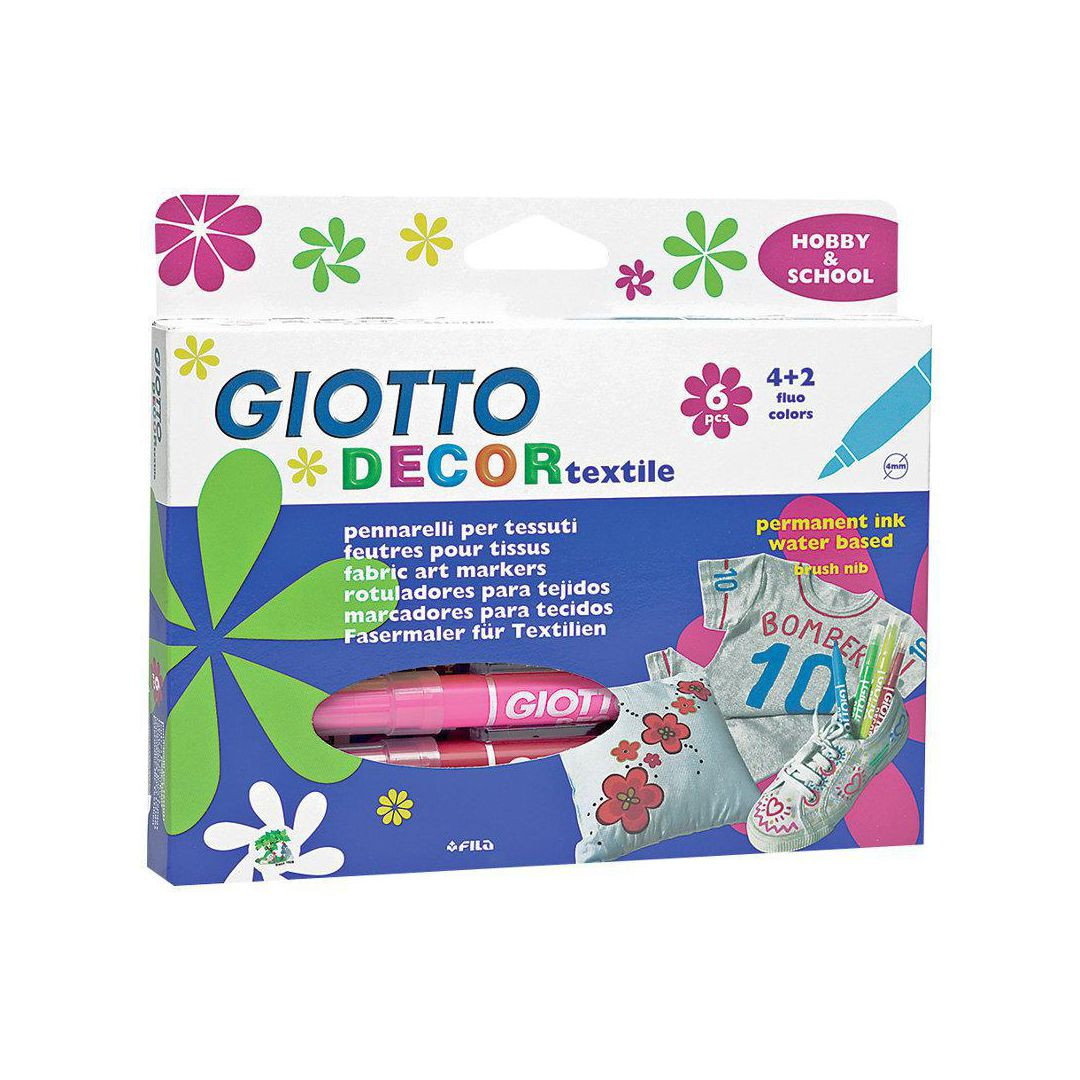 BildeTextilfärgpenna GIOTTO Decor 6/fp