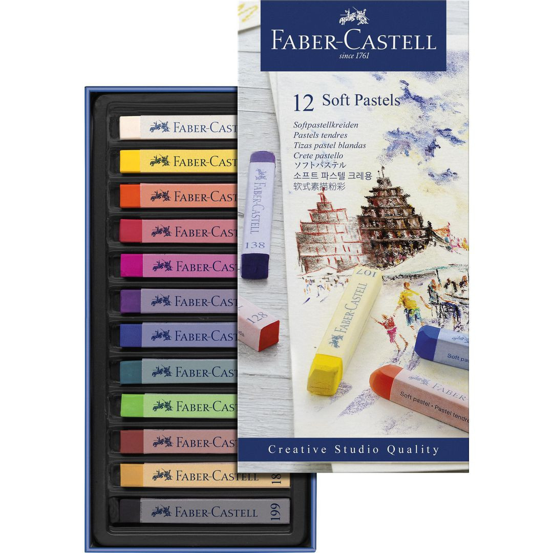 BildeTorrastellkrita Faber Castell mjuk 12