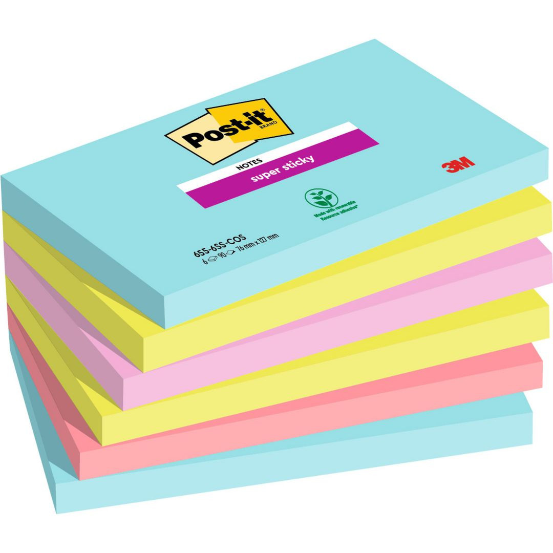 BildeNotes POST-IT SS Cosmic 76x127mm 6/fp