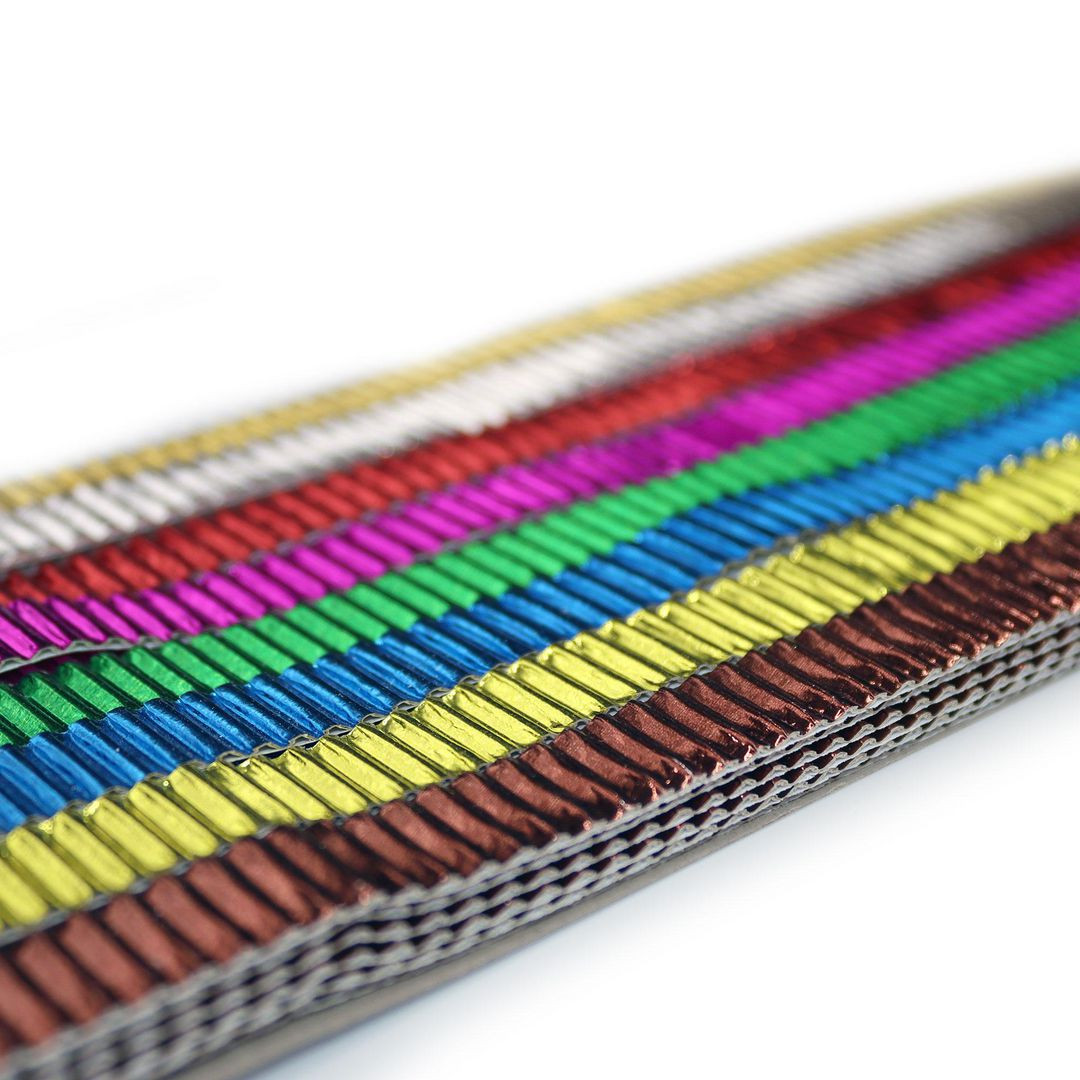 BildeWellpapp metallic 6 remsor x 8färger