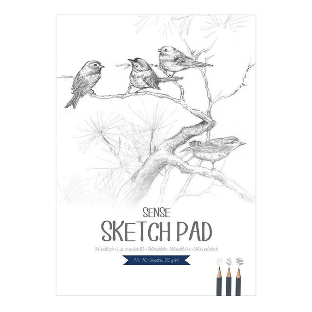 BildeSkissblock A4 80g 70 blad