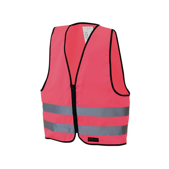 BildeReflexväst dragkedja Barn S Rosa