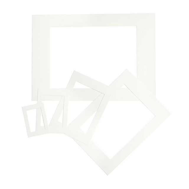 BildePassepartoutramar A3-A7 vit 25/fp