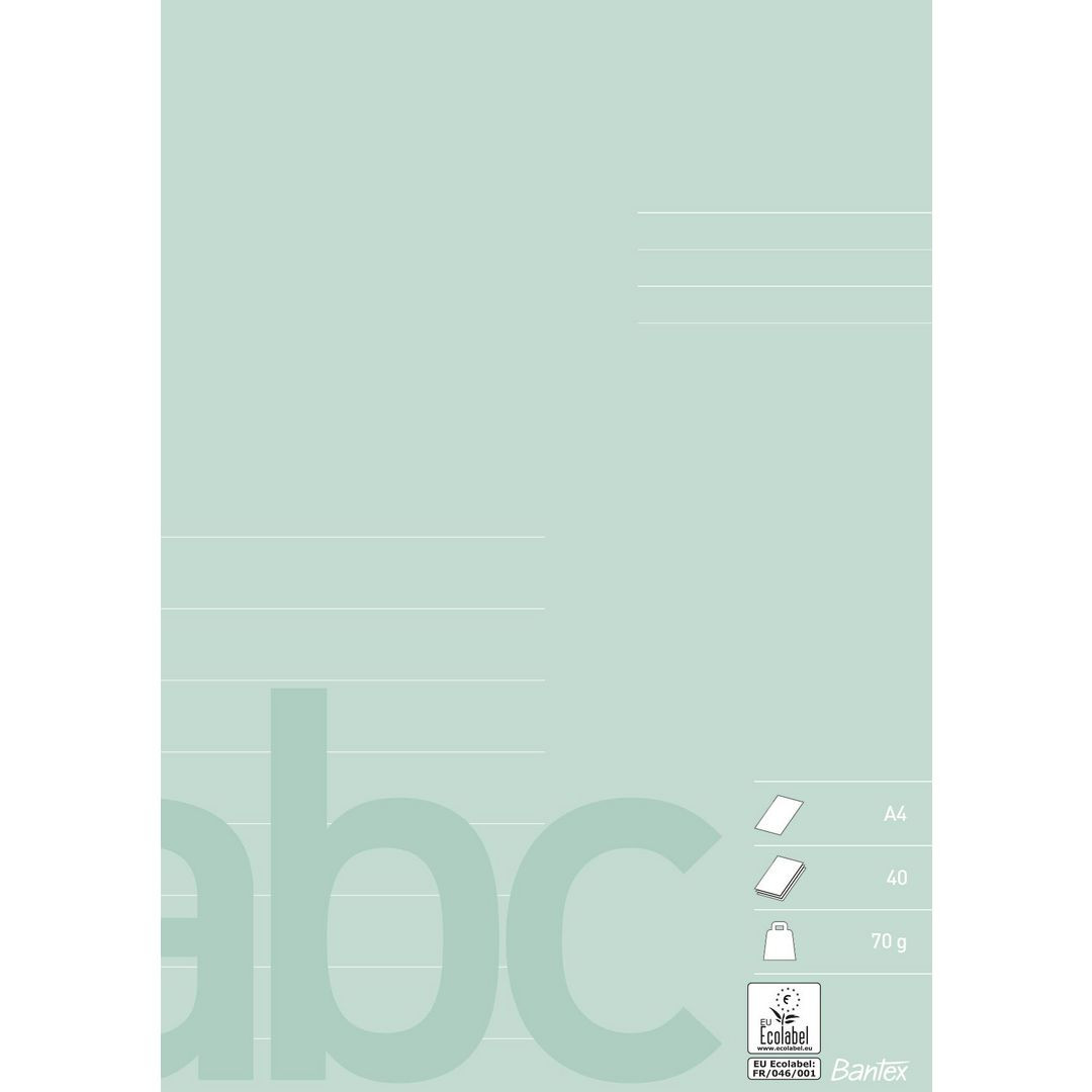 BildeSkrivhäfte BANTEX A4 1/2S 19,5mm linj