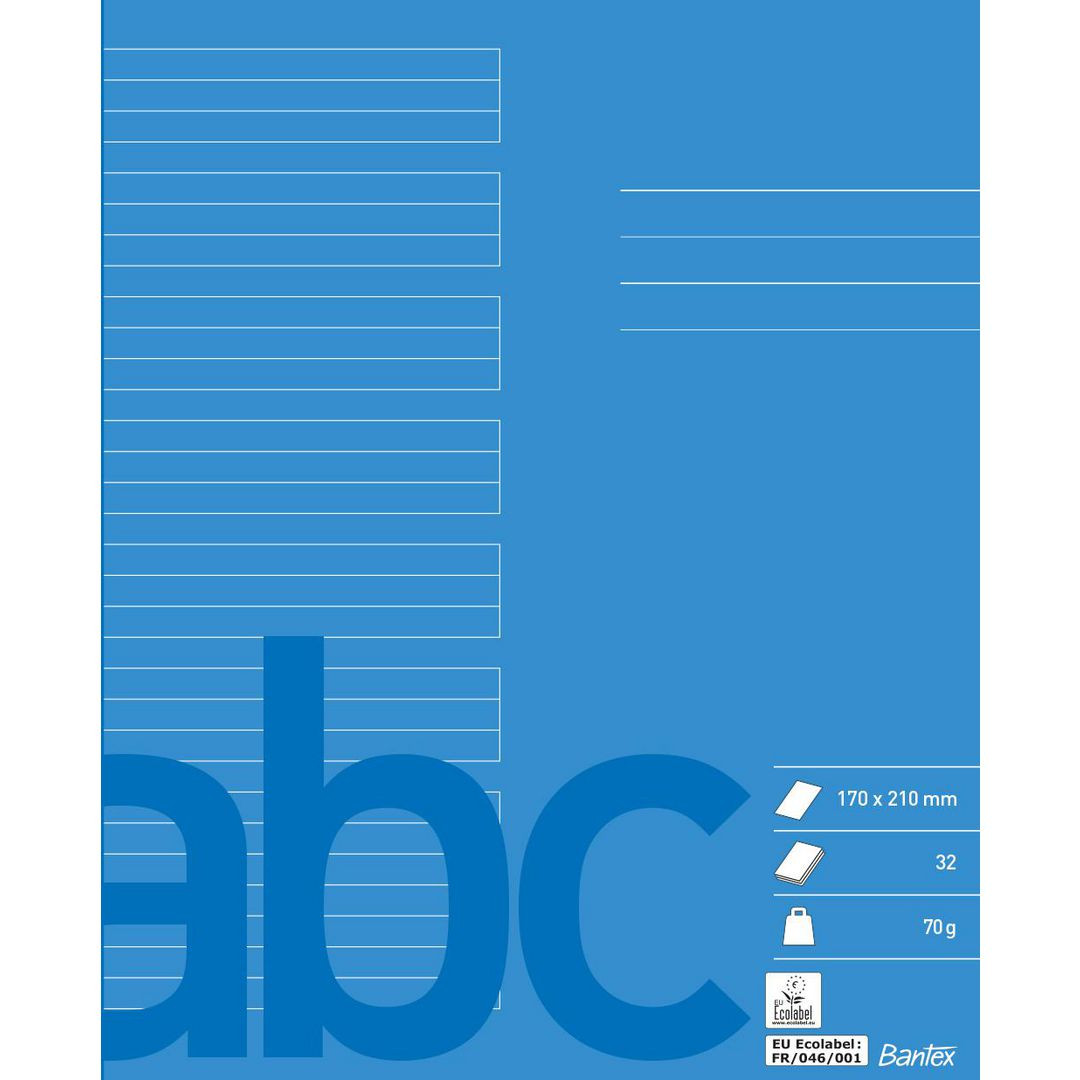 BildeSkrivhäfte BANTEX 17x21 cm 6+6+6mm linj