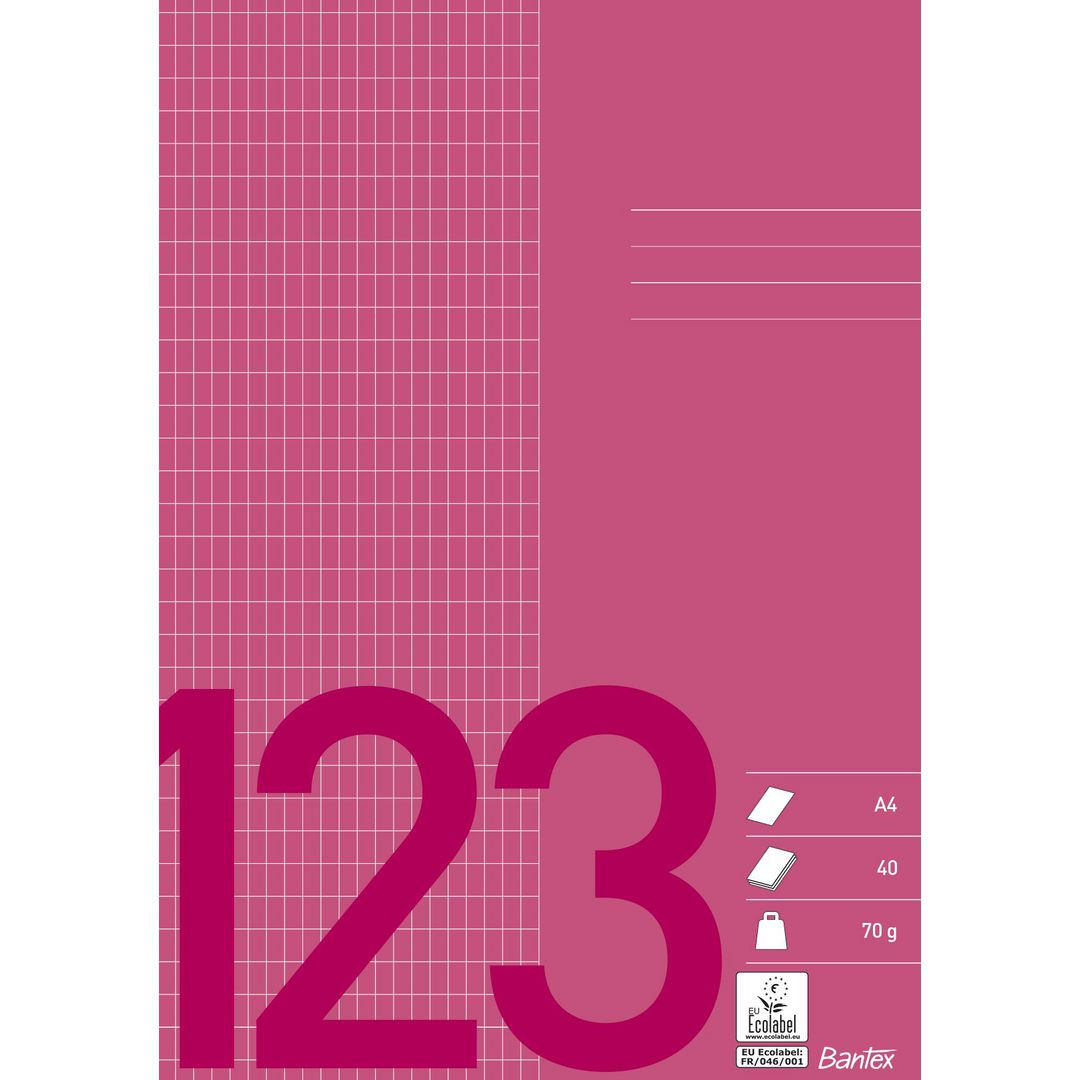 BildeRäknehäfte BANTEX A4 5x9mm rutat